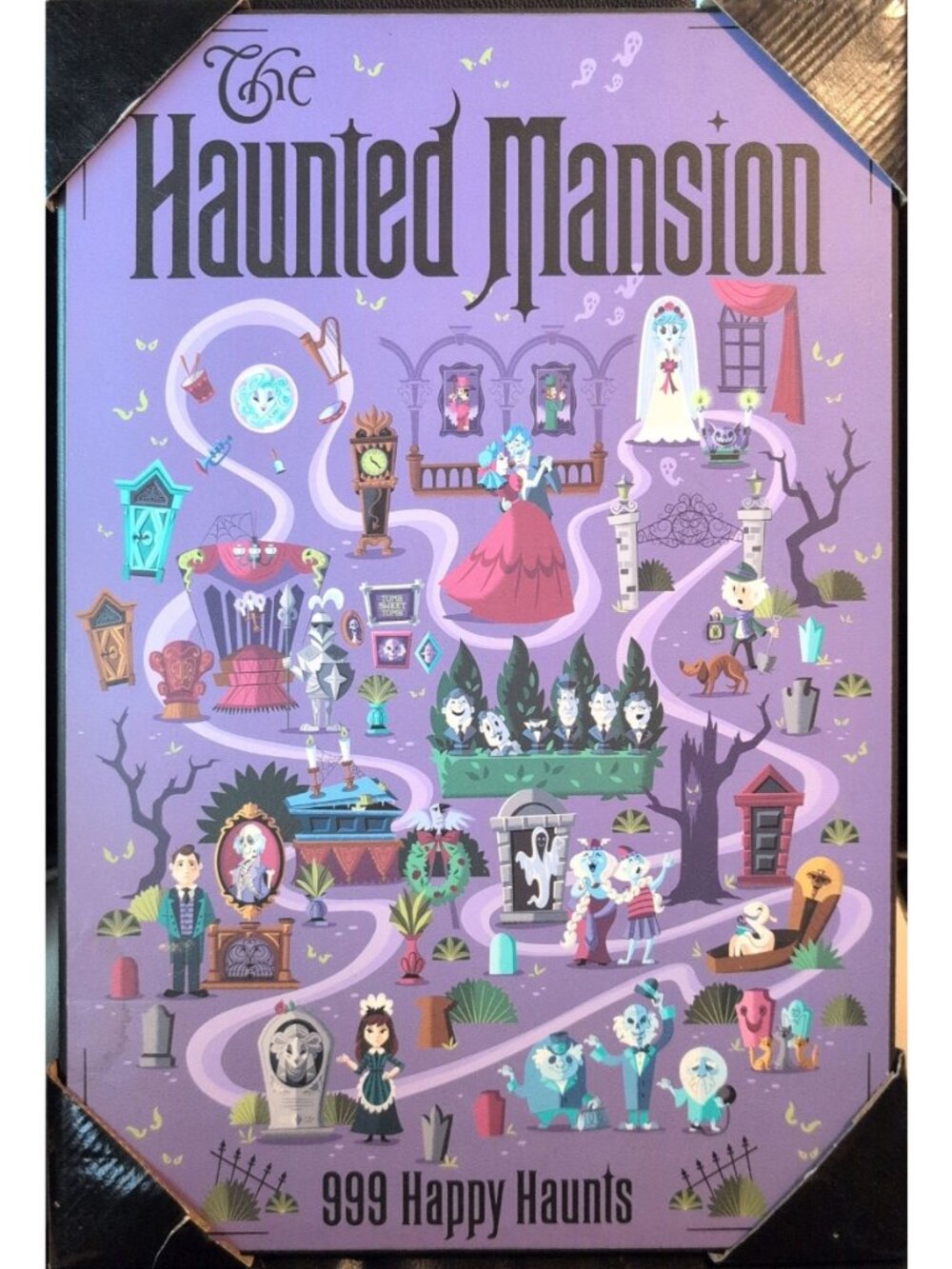 Disney's The Haunted Mansion Attraction Wood Wall Art 13” x 19”